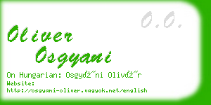 oliver osgyani business card